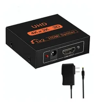 Comprar Splitter Hdmi 1x2 Divisor De Señal 2k 4k 3d Conecta 2 Tv 