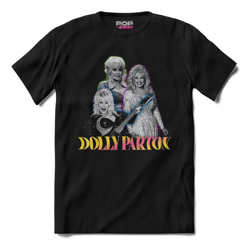 Playera Negra Unisex Dolly Parton