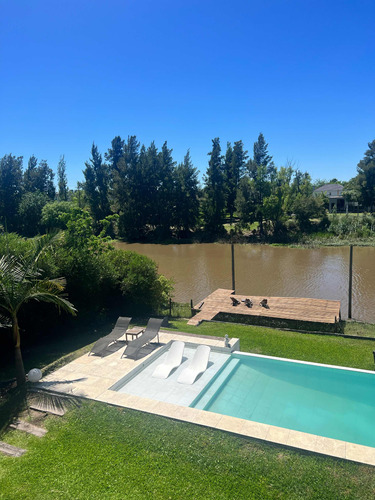 Casa Con  Muelle Al Rio Y Piscina , Dueño Directo Barrio Privado San Benito Dique Lujan 