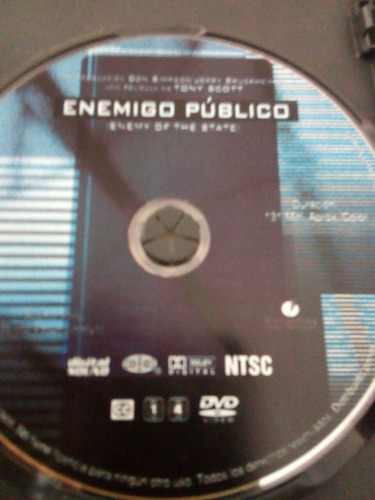 Enemigo Público Dvd Clásica Will Smith Gene Hackman (Usado)