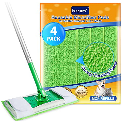 Paños De Barrido Keepow Dry Para Barredora Swiffer, Reutiliz