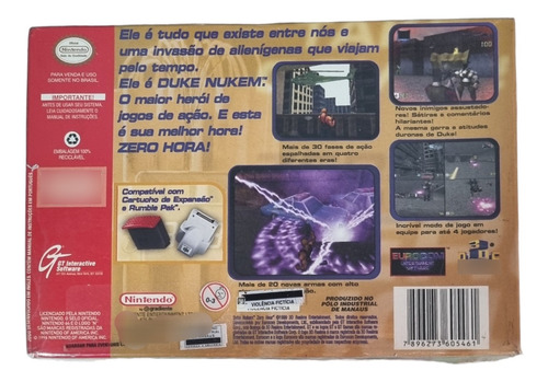 Duke Nukem 64 Nintendo Original Lacrado Coleção (Usado)