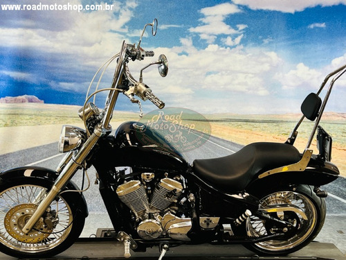 Honda Shadow 600 -preta 2003 -51.993km Customizada