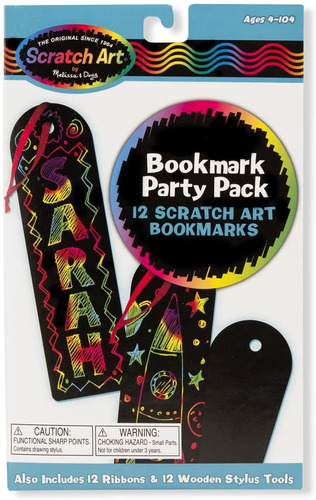 Melissa  Doug Scratch Art Bookmark Party Pack Activity ...