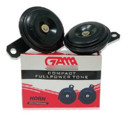Imagen 1 de 3 de Corneta Tipo Disco Toyota Negra ( Blister )