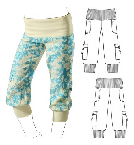 Moldería Textil Unicose -   Pantalon Babucha Niña 0913