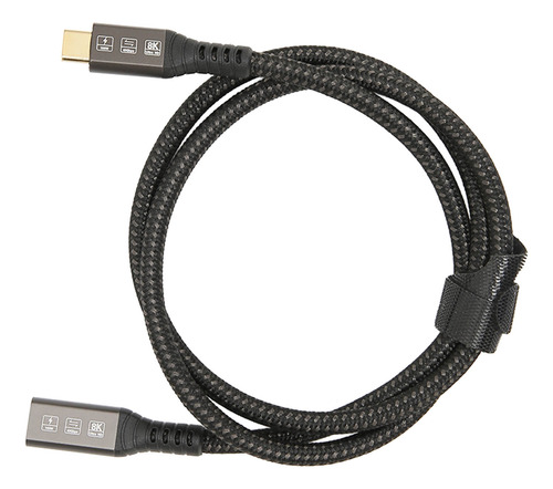 Cable Usb C A Hembra Uhd 8k De 2.6 Pies Con Carga De 60 Hz Y