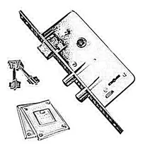 Comprar Cerradura Trabex 6625 2 Pernos Original 2 Llaves Cerrajeria