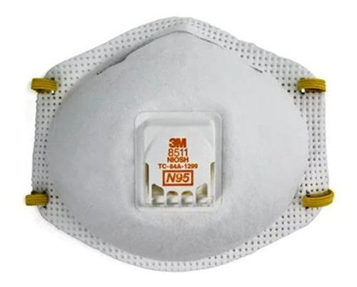 Respirador Mascarilla 3m N95 8511 Con Valvula Caja 10 Unid