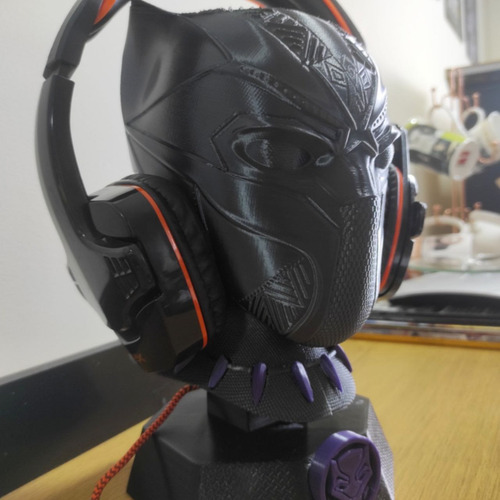 Imagem 2 de 5 de Headphone Stand- Suporte Fone De Ouvido- Pantera