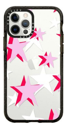 Funda Casetify Para iPhone 12/12 Pro Triple  Estrellas Clear