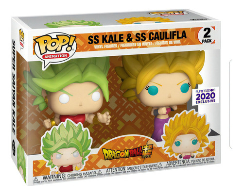 Dragon Ball Super Kale & Caulifla Ssj 2 Pack Funko Pop