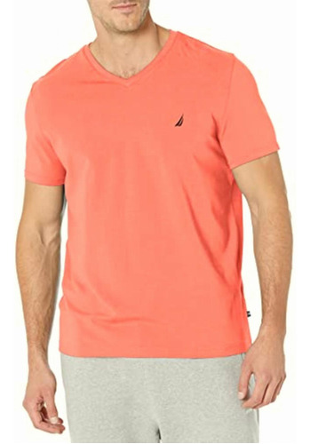 Nautica Playera De Manga Corta Para Hombre Con Cuello En V,