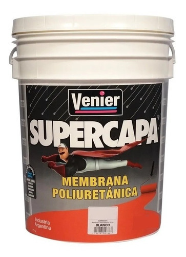 Membrana Poliuretanica Supercapa Venier X 20 Kg Color Negro