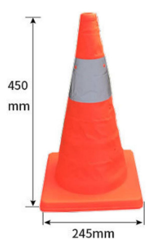 Cono De Carretera Reflectante De Seguridad Vial Retráctil De