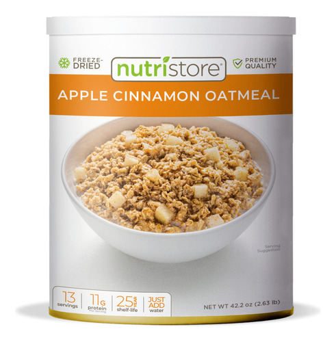 Nutristore Avena Liofilizada De Manzana Y Canela | Alimentos