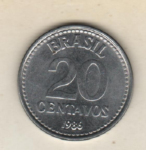 Brasil Moneda De 20 Centavos Año 1986 - Km 603 - Sc-