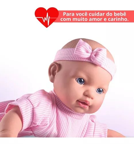 Boneca Bebe Linda Realista Bebe Reborn Fofinha Com Roupinha - Milk