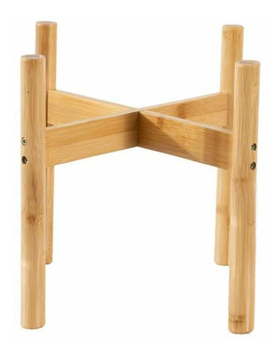 Zzbiqs - Soporte Para Maceta De Madera Con Tapete Antidesliz