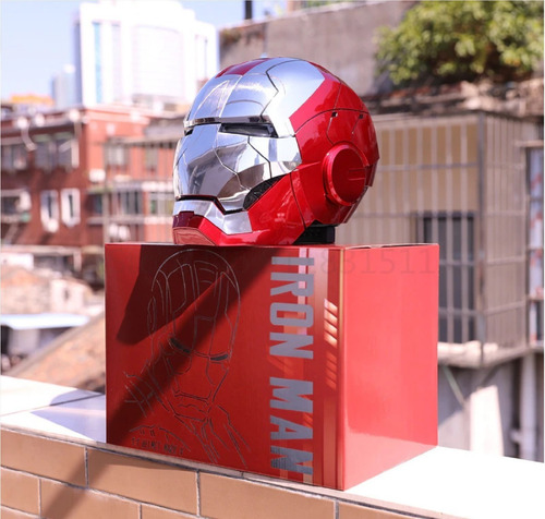 Casco electrónico Iron Man, juguete Iron Man con voz