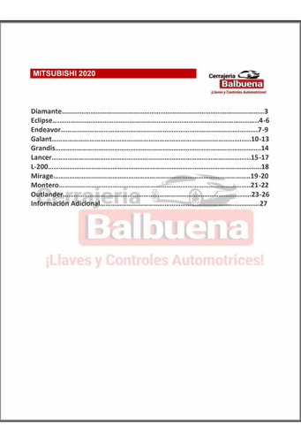 Libro Balbuena 2020 Programación De Llaves Automotrices Pdf