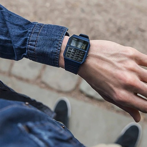 Reloj Calculadora Clasico Casio Ca-53w-1 Relojesymas Azul Wf-2b