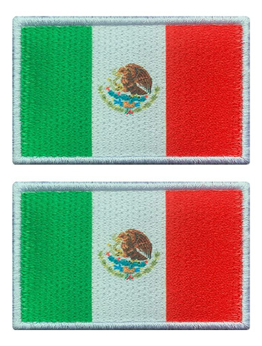 Antrix 2 Pack México Bandera Tactical Patch  Clear Digital