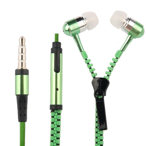 3,5 Para Auriculares Estéreo De Mm Cremallera Earbud Auricul