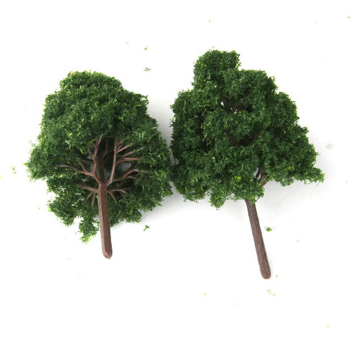 Nuevo 4x25x Árboles Modelo Verde Oscuro, Paisaje Con Diseño