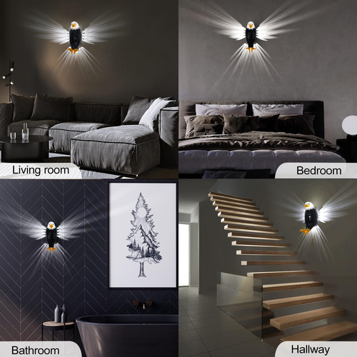 Lámpara De Pared De Águila Calva, Luz Nocturna De Águila Ame