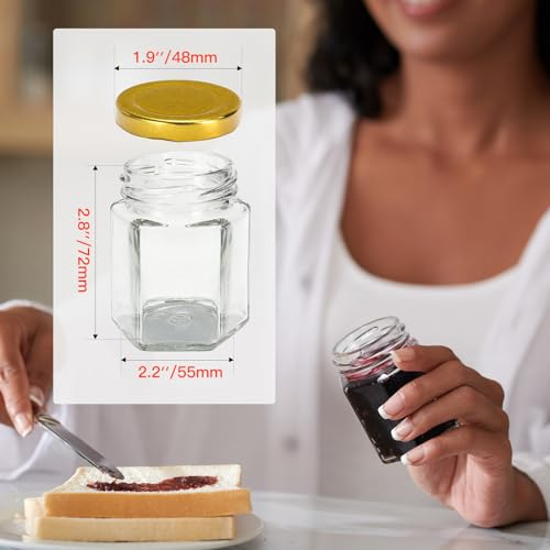 Mini Tarros De Miel Aurotrends De 3 Onzas Con Cazo, Paquete