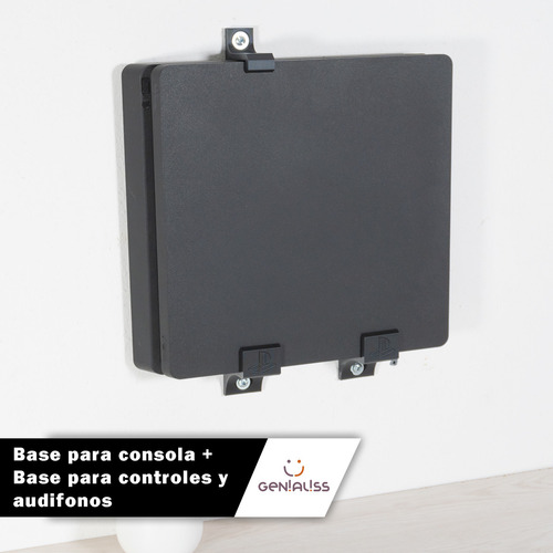 Base Soporte De Pared Para Ps4 Playstation 4 Slim Pro Y Fat Color SLIM - Negro