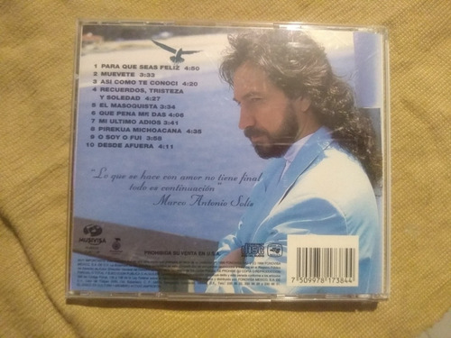 Marco Antonio Solis Cd En Pleno Vuelo Excelentes Condiciones (Usado)