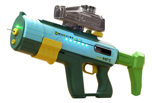 Pistola De Agua Eléctrica Mp5 Con Luz Y Visor