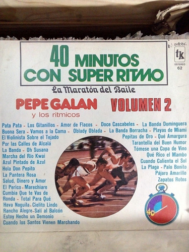 Pepe Galan - 40 Minutos Con Super Ritmo Vol 2 (vinilo) 1977