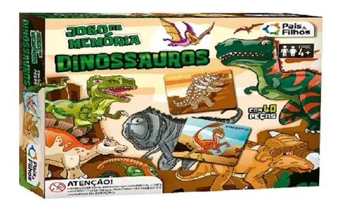 Jogo Da Memoria Dinossauro - Pais e Filhos - Jogo Da Memoria Dinossauro -  Pais e Filhos - Pais e Filhos