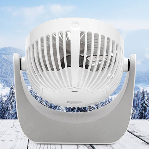 - Mini Ventilador De Piso Escritorio Recargable Aspas