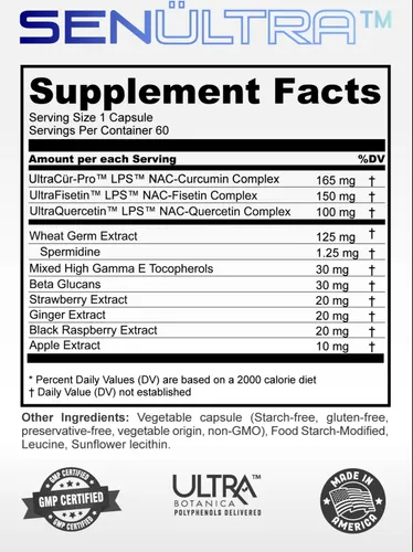 Senultra De Ultracur. Formula Patentada De Longevidad Limpia