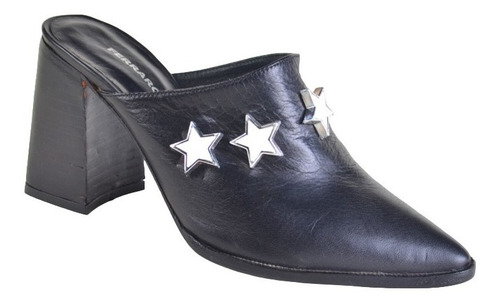 Zuecos De Mujer De Cuero - Star - Ferraro
