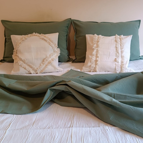 Imagen 5 de 8 de Manta Cubre Sillon Pie De Cama Tusor Rustica Deco 200x140 Cm