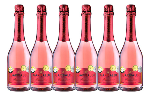 Espumante Rosé Pinot Noir Garibaldi - Caixa 6x750 MlGaribaldi 2023 adega Garibaldi rose brut 750 ml pacote x 6 u