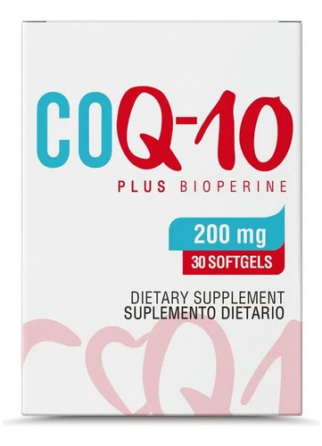 Coenzima Coq10 Con Bioperina 200mg - 30 Softgel Healthy