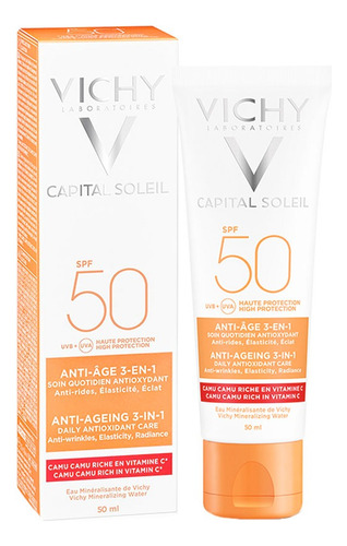 Vichy Ideal Soleil Protetor Sol Facial Anti-idade Spf50 50ml