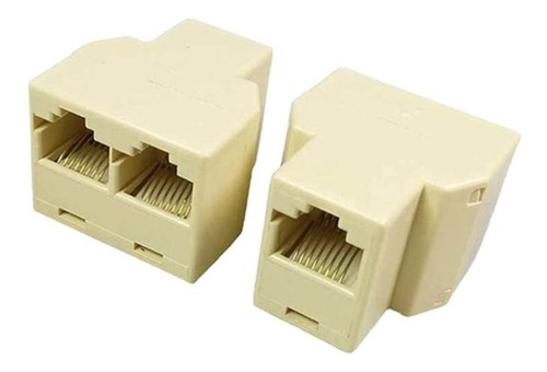 Adaptador Splitter Rj45 Hembra A Dos Rj45 Hembras Internet