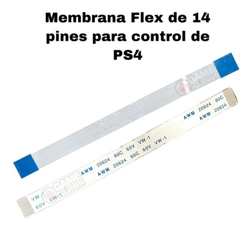 Cable Flex Control Ps4 De 14 Pines Centro De Carga Refacción