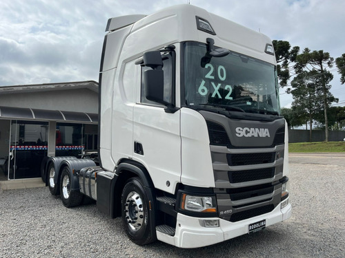 Scania R 450 Tração 6x2 Branco 2020/20 Caminhão Trucado 