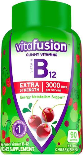 Vitamina B12 3000 Mcg Extra Fuerza Metabolismo 90 Gomitas