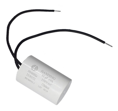 Capacitor De Partida Para Motor De Portão 15 Uf 250 Vac