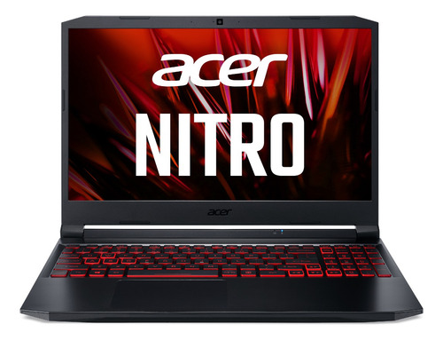 Notebook Gamer Acer An515-57-58g8 Ci5 8gb 512gb 15,6'' W11 Cor Preto com detalhes em vermelho