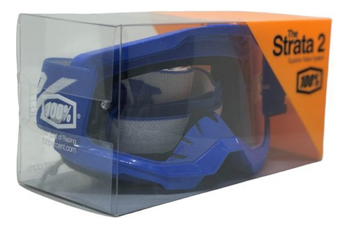 Oculos Goggle 100% Strata 2 Azul Downhill/motocross